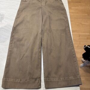SPANX Wide Leg Pants in Brown